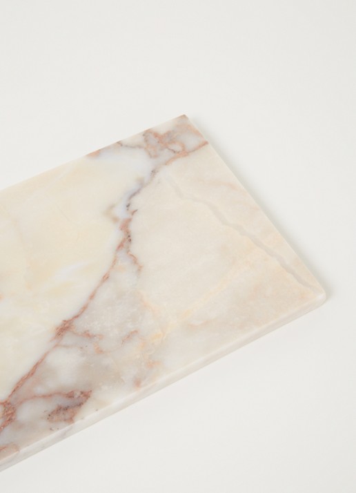 Stoned Serveerplank 30 x 15 cm - detail beige