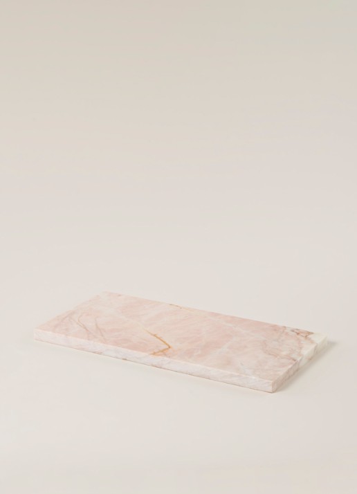 Stoned Serveerplank 40 x 20 cm - voorkant 2 lichtroze
