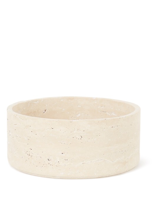Stoned Travertine fruitschaal 24 cm