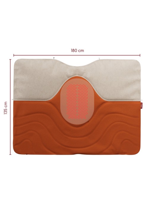 Stoov Huge Hug³ warmtedeken - detail orange