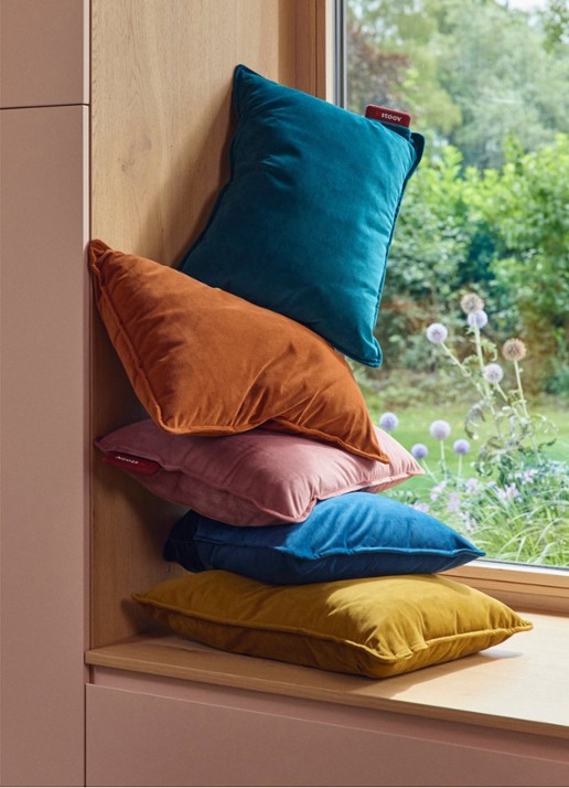 Stoov Ploov³ warmtekussen 45 x 60 cm - voorkant 4 petrol