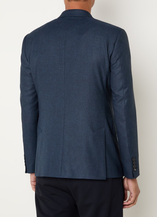 Strellson Aiden regular fit colbert met klepzakken - achterkant 4 donkerblauw