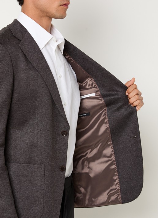 Strellson Arndt regular fit colbert met borst- en klepzakken - detail 3 donkerbruin