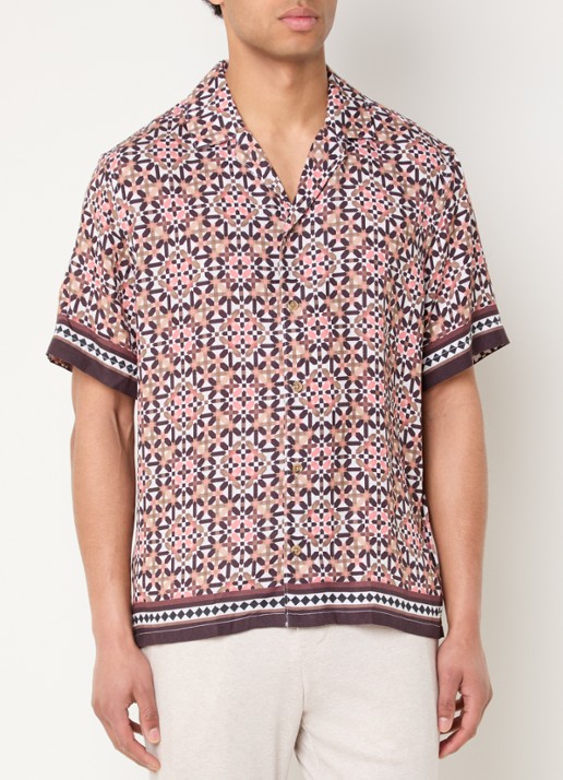 Strellson Carlos regular fit overhemd met grafische print