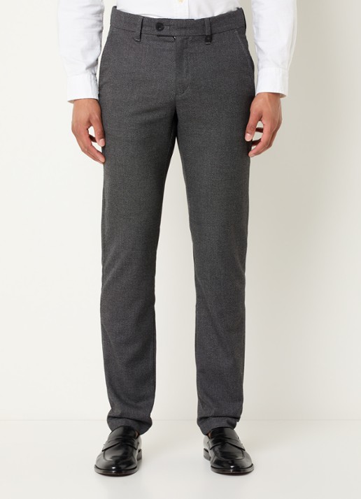 Strellson Code slim fit pantalon met steekzakken