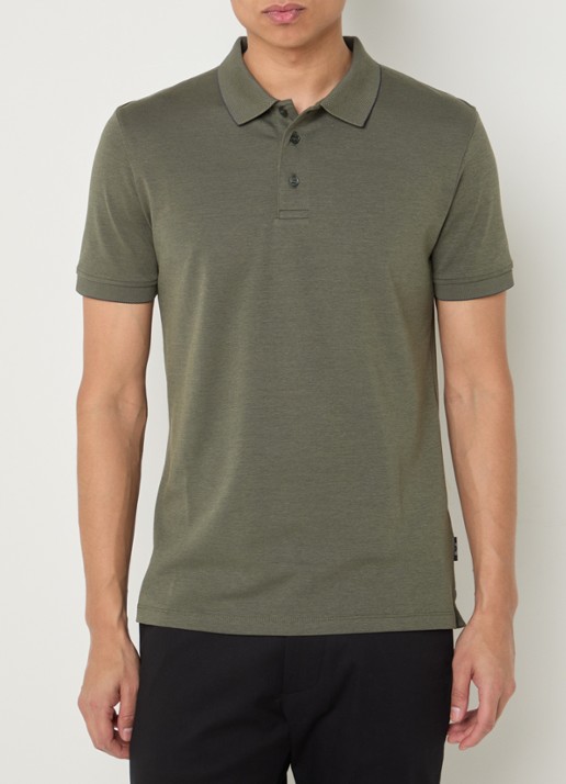 Strellson Edgar regular fit polo met stretch