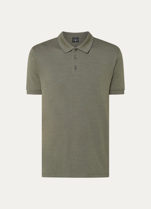 Strellson Edgar regular fit polo met stretch - voorkant 2 groen