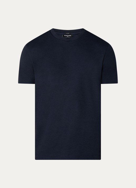 Strellson Edgar T-shirt met ronde hals - voorkant 3 donkerblauw