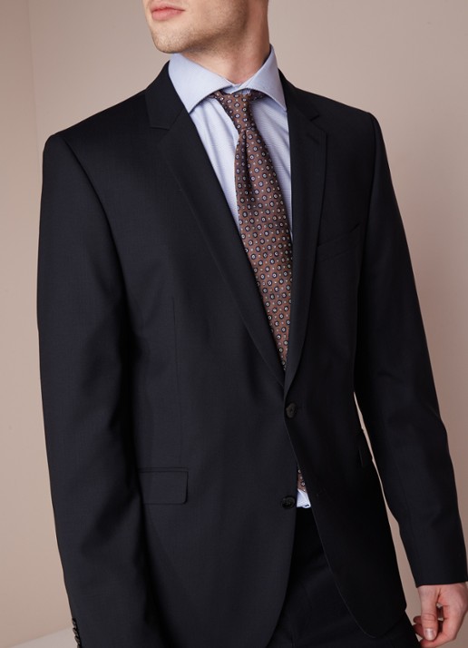 Strellson L-Allen slim fit colbert - detail 4 donkerblauw