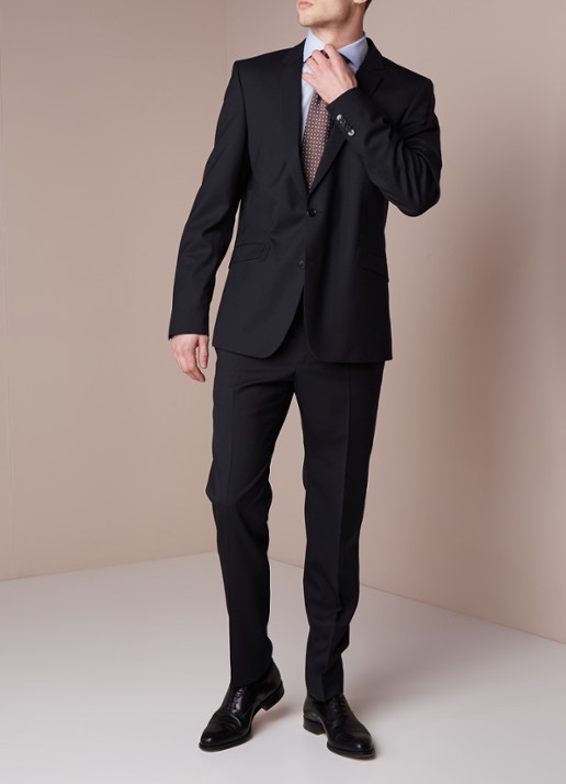 Strellson L-Allen slim fit colbert - voorkant 3 donkerblauw