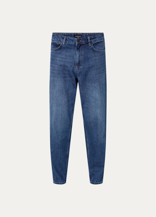 Strellson Loose fit jeans met donkere wassing - voorkant 2 indigo