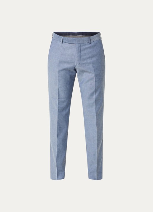 Strellson Melvin slim fit pantalon met steekzakken - voorkant 2 royalblauw