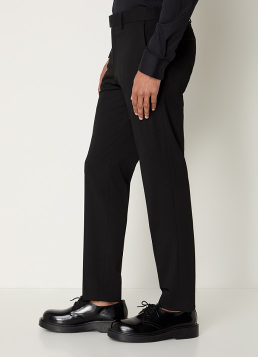 Strellson Melwin slim fit pantalon met steekzakken - detail 2 zwart