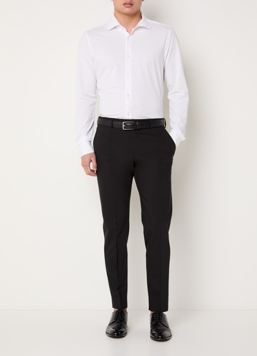 Strellson Powerflex regular fit overhemd met stretch - voorkant 2 wit