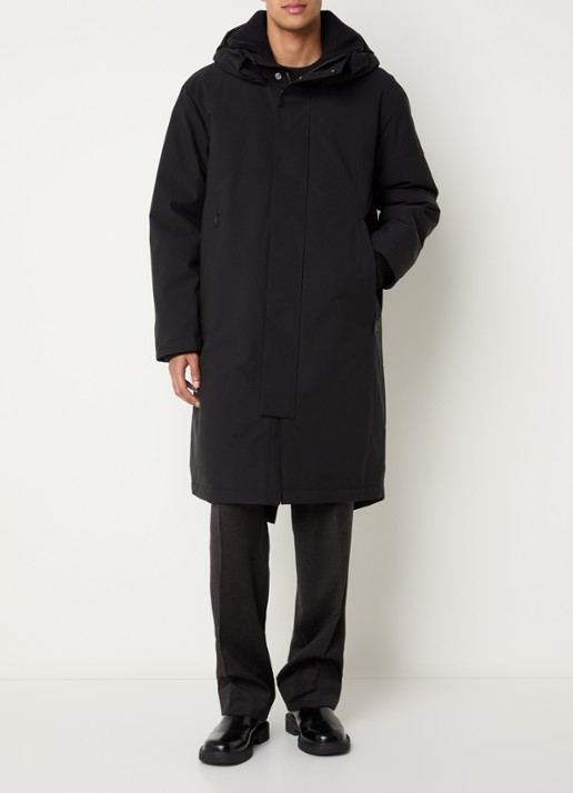 Strellson Reloaded longline gewatteerde parka