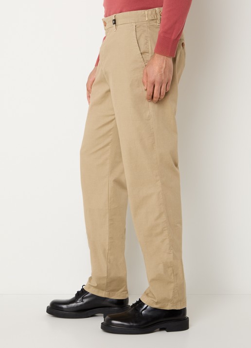 Strellson Rion-D tapered fit broek met steekzakken - detail 3 beige