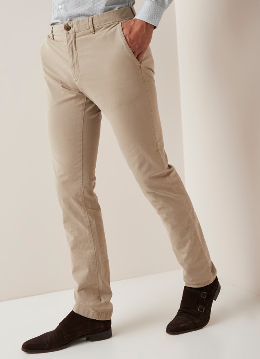 Strellson Rypton regular fit chino met stretch - detail 4 beige