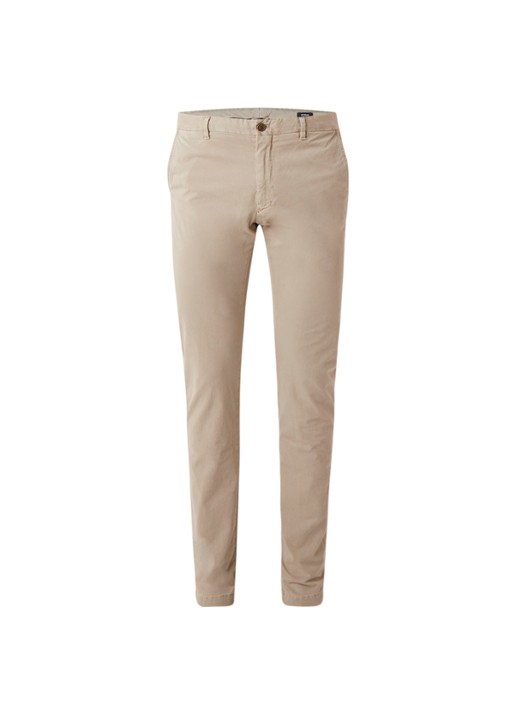 Strellson Rypton regular fit chino met stretch - voorkant 2 beige