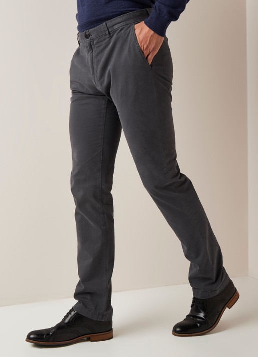 Strellson Strellson Rypton regular fit chino met stretch - detail 2 grijs