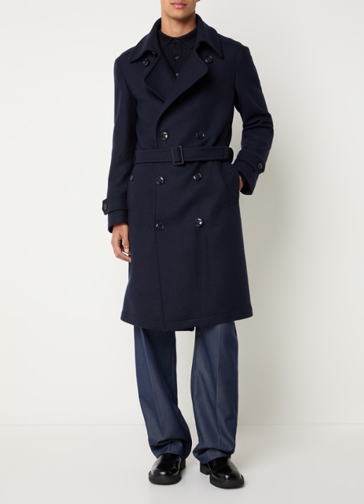Strellson The 3.0 trenchcoat in wolblend met steekzakken