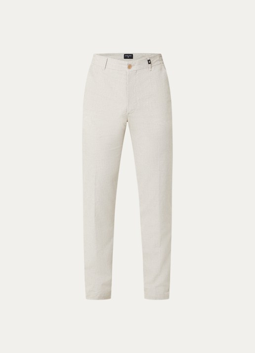 Strellson Tius straight fit chino met steekzakken - voorkant 4 beige