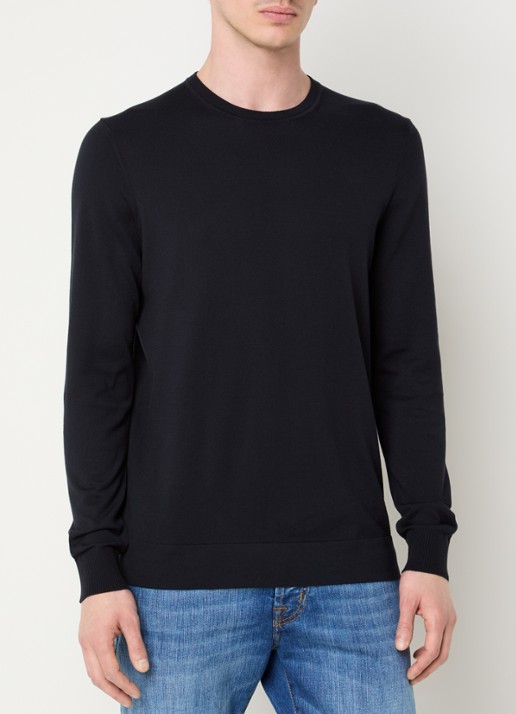 Strellson Vincent fijngebreide pullover met ronde hals