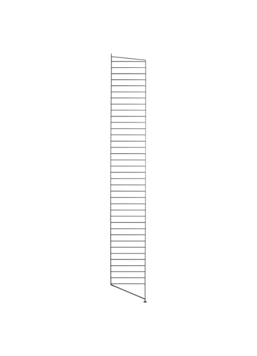 String Furniture String Floor panel 200 x 30 cm - voorkant zwart