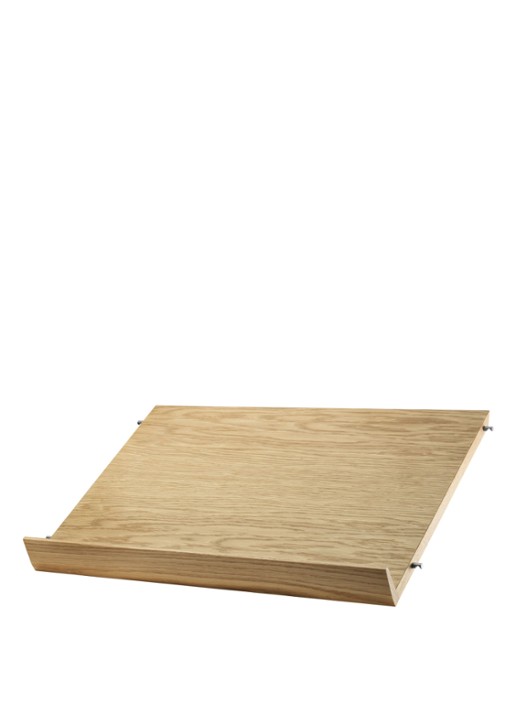 String Furniture Tijdschriftenrek hout 58 x 30 cm  - voorkant beige