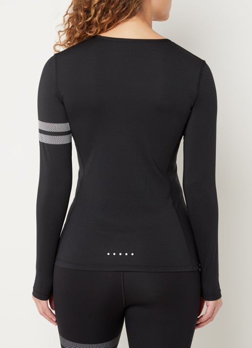 STRONGER Trainings longsleeve met logo - achterkant 2 zwart