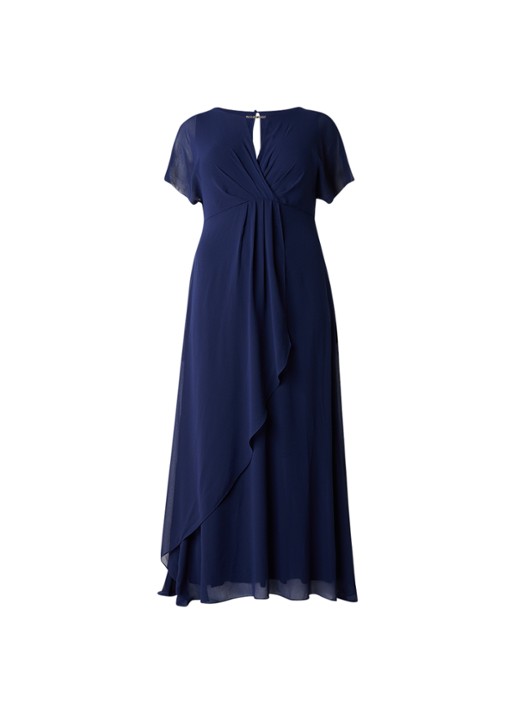 Studio 8 Destiny galajurk met gedrapeerde overlay - voorkant 3 donkerblauw
