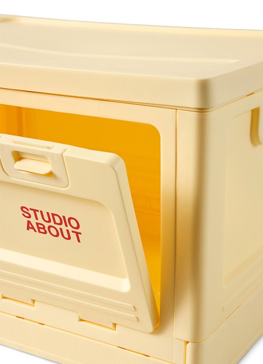 Studio About Medium opbergbox 29 x 40 cm - achterkant 4 lichtgeel