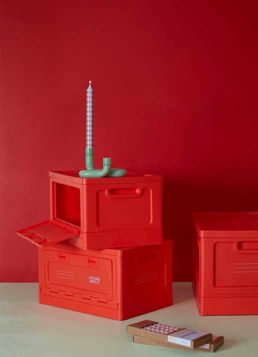 Studio About Medium opbergbox 29 x 40 cm - detail 9 rood