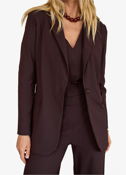 Studio Anneloes Blazer met klepzakken - detail 2 bruin