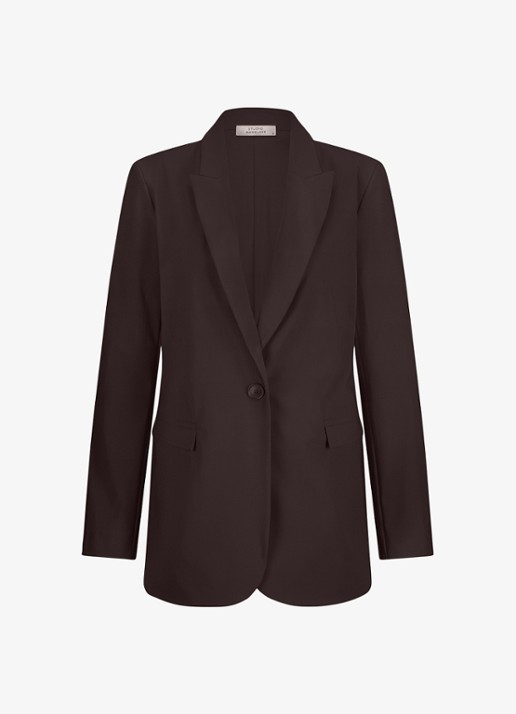 Studio Anneloes Blazer met klepzakken - voorkant 5 bruin