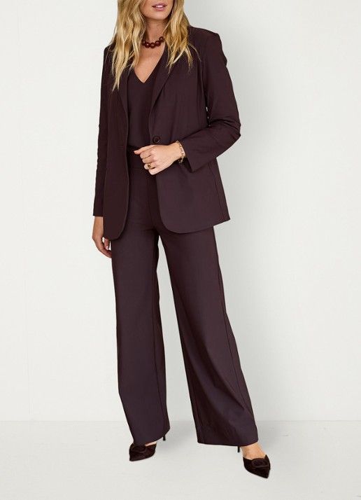 Studio Anneloes Blazer met klepzakken - voorkant 6 bruin