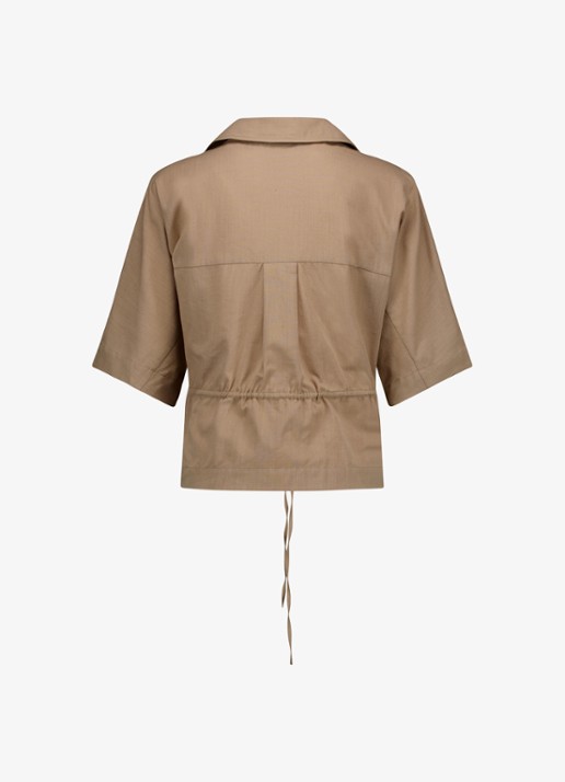 Studio Anneloes Blouse met kraag - achterkant 5 lichtbruin