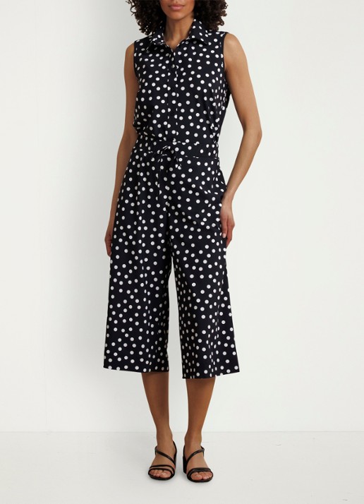 Studio Anneloes Bobby Dot mouwloze blouse met stippenstrip - voorkant 3 multicolor