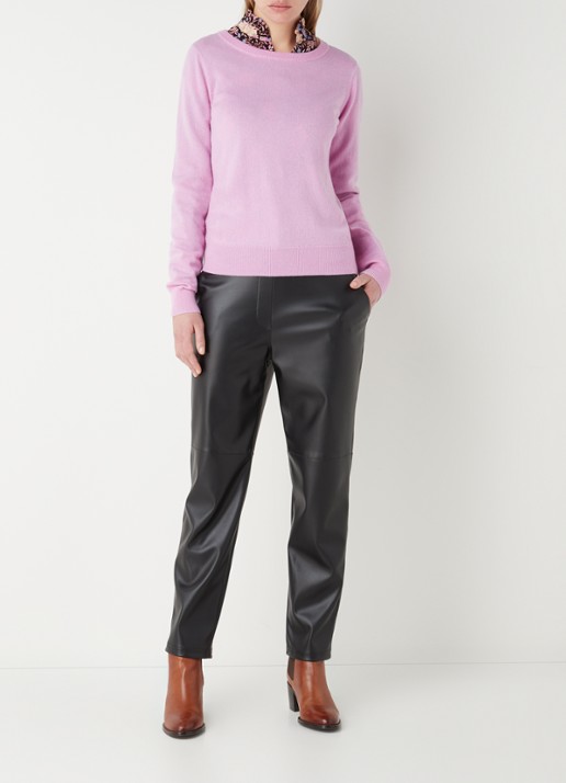 Studio Anneloes Cady fijngebreide pullover in kasjmierblend - voorkant 4 roze