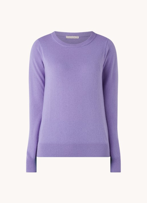 Studio Anneloes Cady fijngebreide pullover in kasjmierblend - voorkant 2 violet