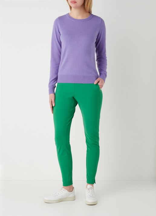 Studio Anneloes Cady fijngebreide pullover in kasjmierblend - voorkant 3 violet