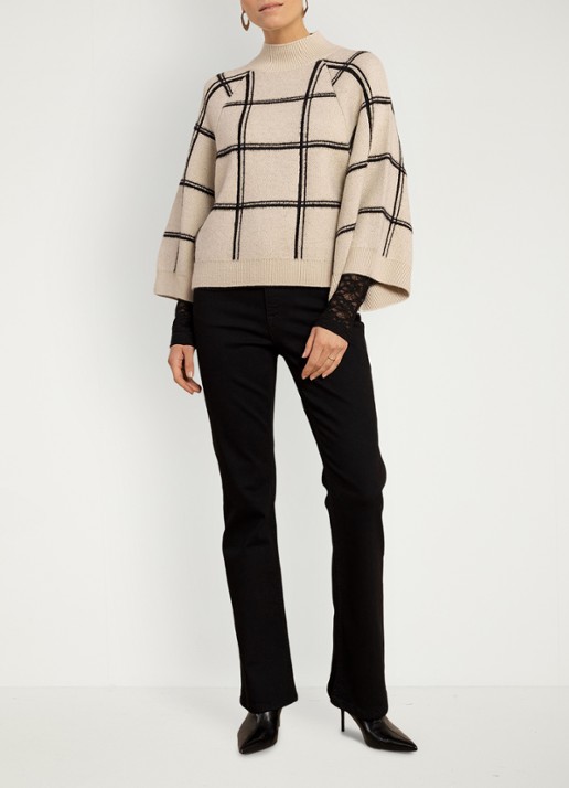 Studio Anneloes Cecile pullover met ruit dessin
