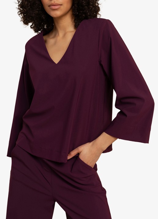 Studio Anneloes Cilou top - detail mosgroen