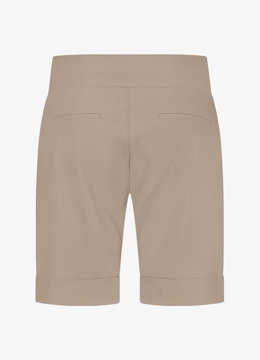 Studio Anneloes City high waist loose fit korte broek  - detail 2 lichtbruin