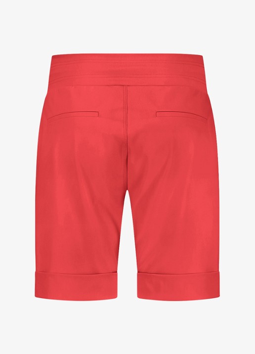 Studio Anneloes City loose fit korte broek met trekkoord - achterkant koraal