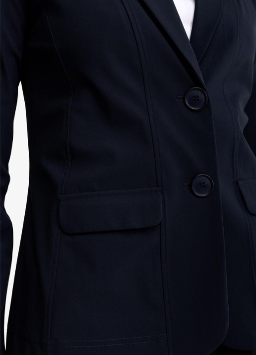 Studio Anneloes Clean blazer met klepzakken - detail 5 donkerblauw