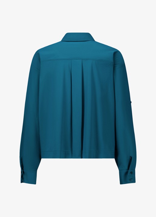 Studio Anneloes Doriam blouse met kraag - achterkant 5 zeegroen