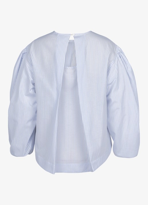 Studio Anneloes Florence top met ballon mouw - detail 2 blauw