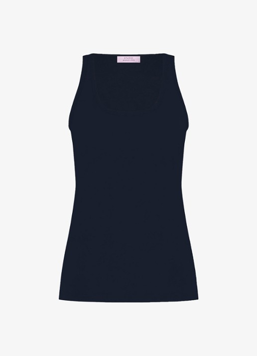 Studio Anneloes Fran tanktop met stretch - voorkant zwart