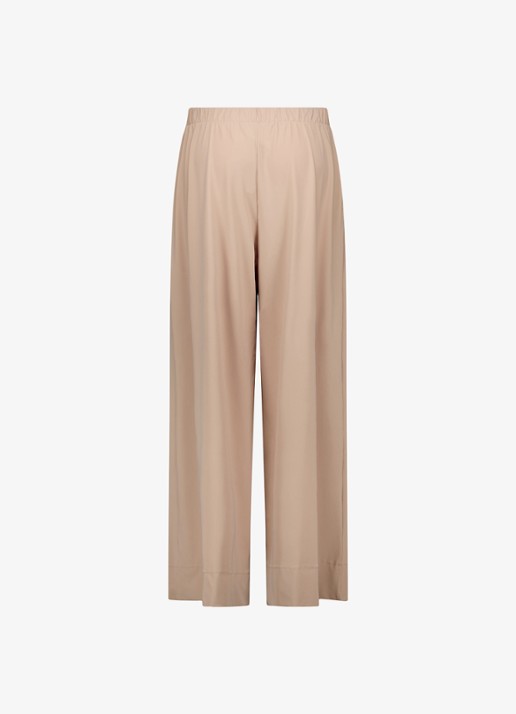 Studio Anneloes Grace high waist wide fit broek met trekkoord - achterkant bruin