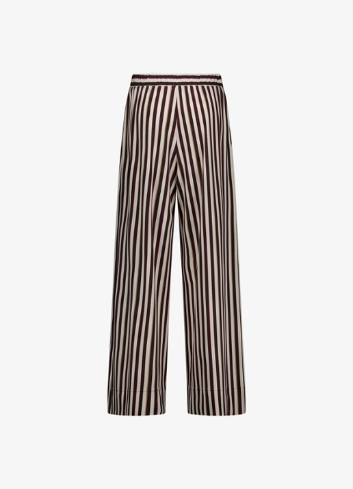 Studio Anneloes Grace pantalon met streepprint - achterkant bruin